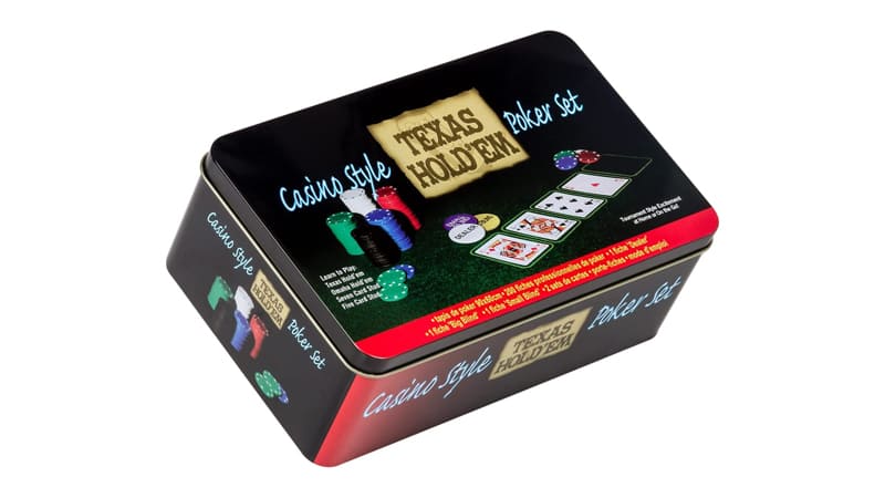 Kit de Poker avec cartes, jetons et tapis