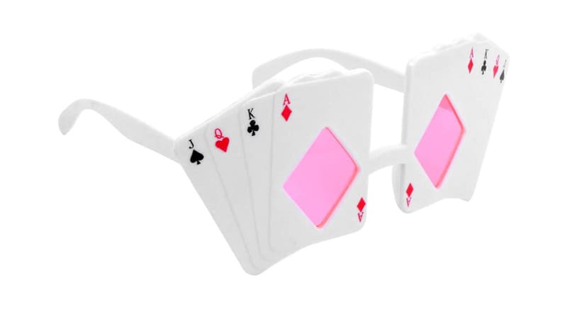 Lunettes fun pour joueur de Poker