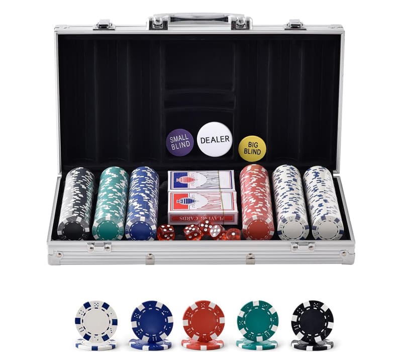 Mallette de Poker 300 jetons vierges