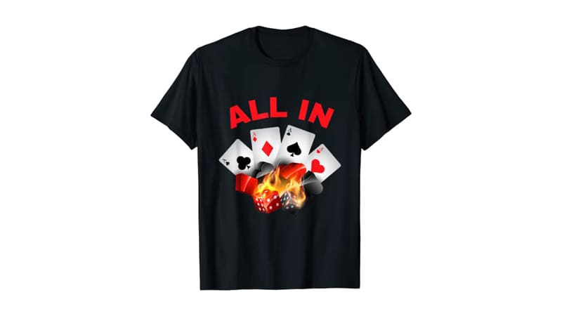 Tee-shirt all-in Poker